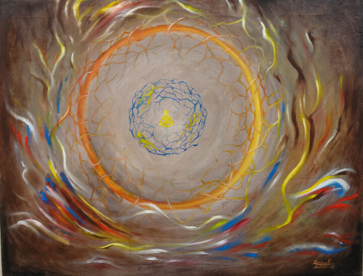 Peinture intitulée "Self-reassuring" par Samir._.Aslan, Œuvre d'art originale, Autre