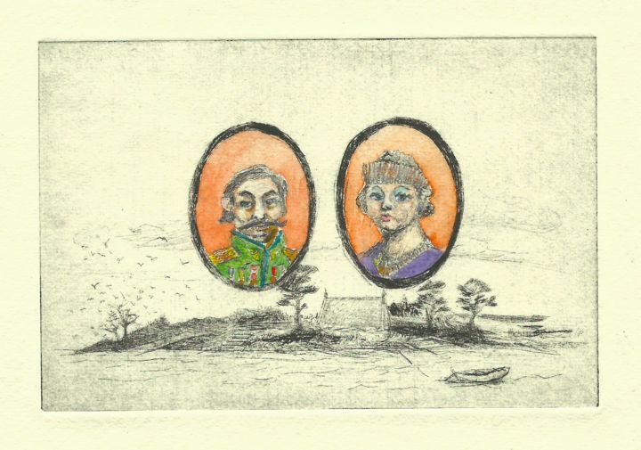 Dessin intitulée "abdication-1" par Frhégo, Œuvre d'art originale, Autre