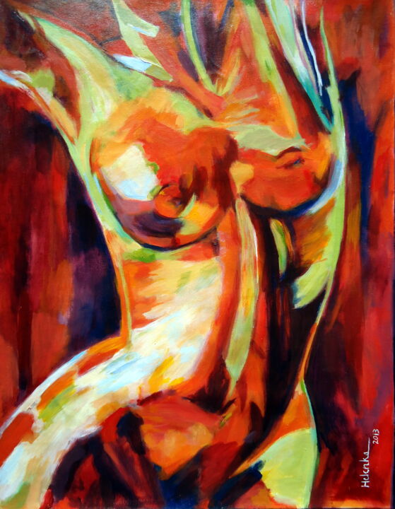 "Exhilaration"" 绘画, 29.5x22.8 in