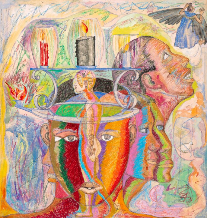 language of life 绘画, 23x22 in