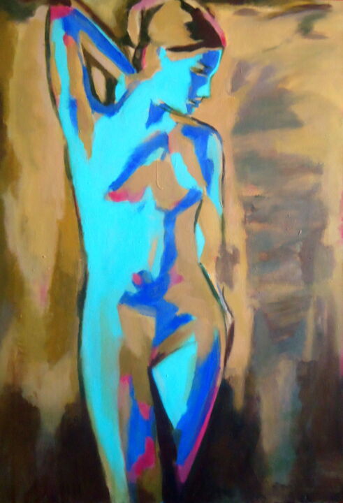 "Until Forever" 绘画, 31.5x20.5 in