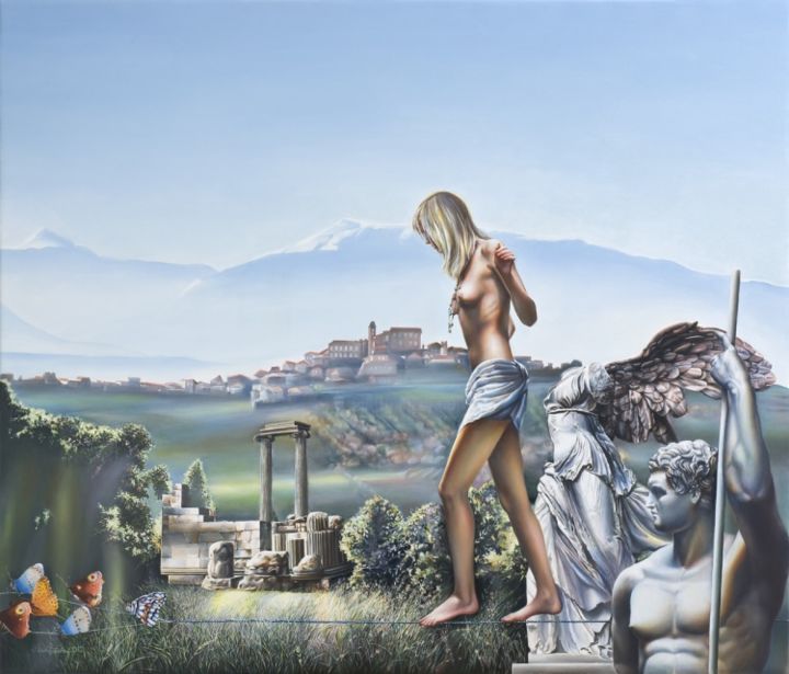 Malerei mit dem Titel "The unseen ways" von Victor Hagea, Original-Kunstwerk, Öl