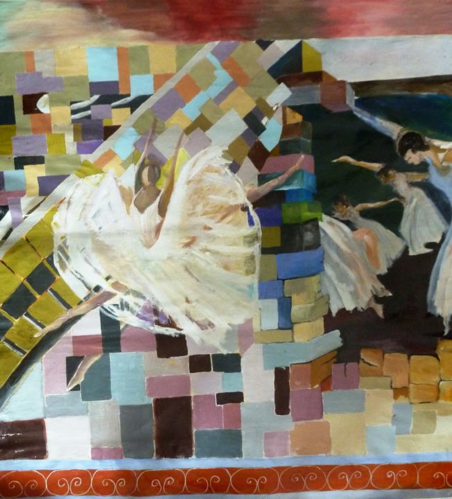 Peinture intitulée "projet-commun-002.j…" par Lapiche, Œuvre d'art originale