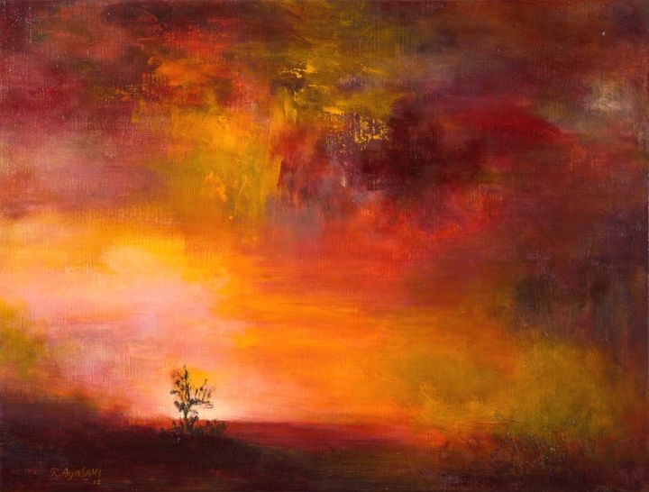 (disponible), Crepuscule, Twilight (#7013) 绘画, 18.1x24 in