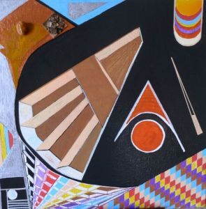 Peinture intitulée "resonnance.jpg" par Lapiche, Œuvre d'art originale