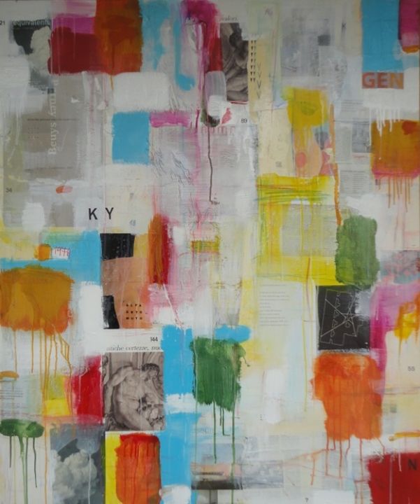 Peinture intitulée "AlfaBetoMuto" par Andrea Sterpa, Œuvre d'art originale