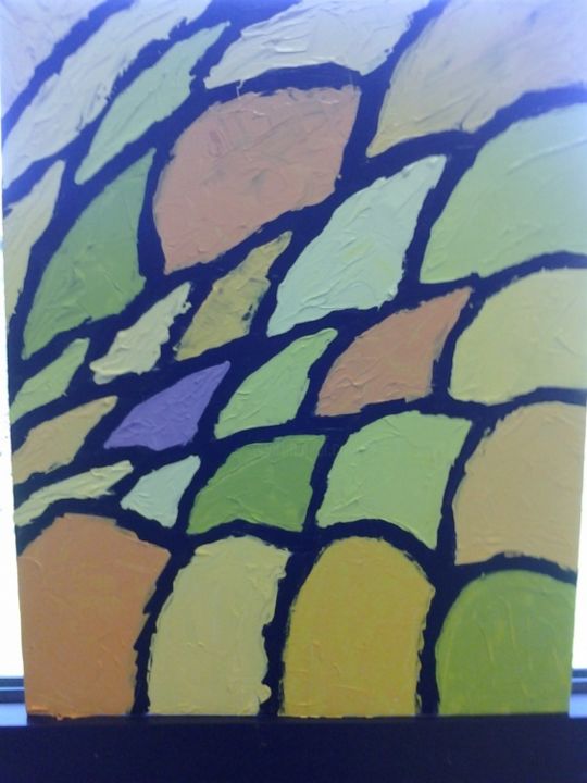 Painting titled "Analogous experimen…" by Raymond Legare, Original Artwork, Oil