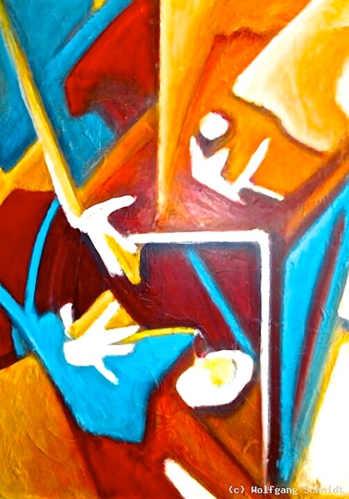 Schilderij getiteld "To Whom It Concerns" door Wolfgang Schmidt, Origineel Kunstwerk, Acryl