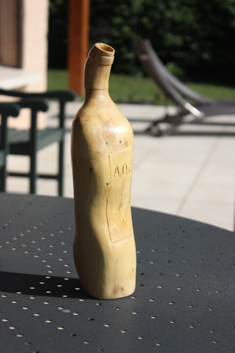 Scultura intitolato "A.O.C." da Max Bernard, Opera d'arte originale, Legno