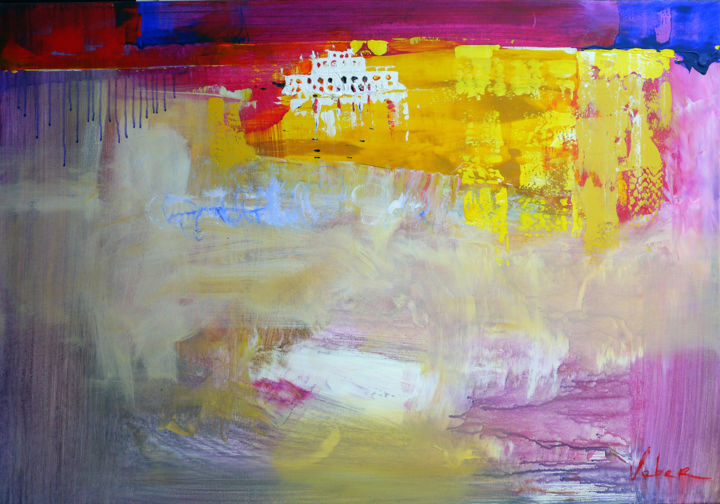 Boat imagination 绘画, 27.6x39.4 in