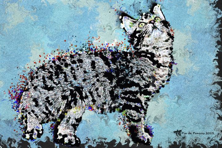 Romain Chaton Tigre 数字艺术