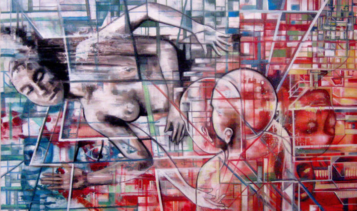 Painting titled "nos-encontramos.jpg" by Eva Julia Velasquez, Original Artwork