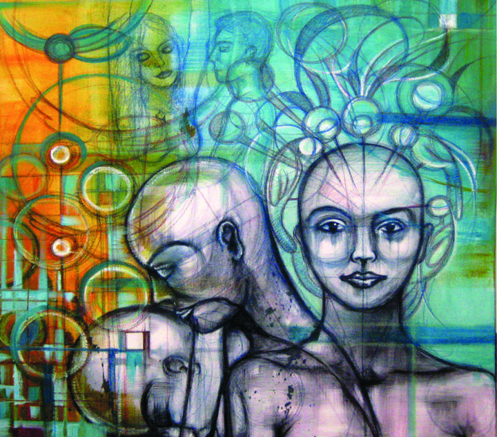 Painting titled "celosa.jpg" by Eva Julia Velasquez, Original Artwork