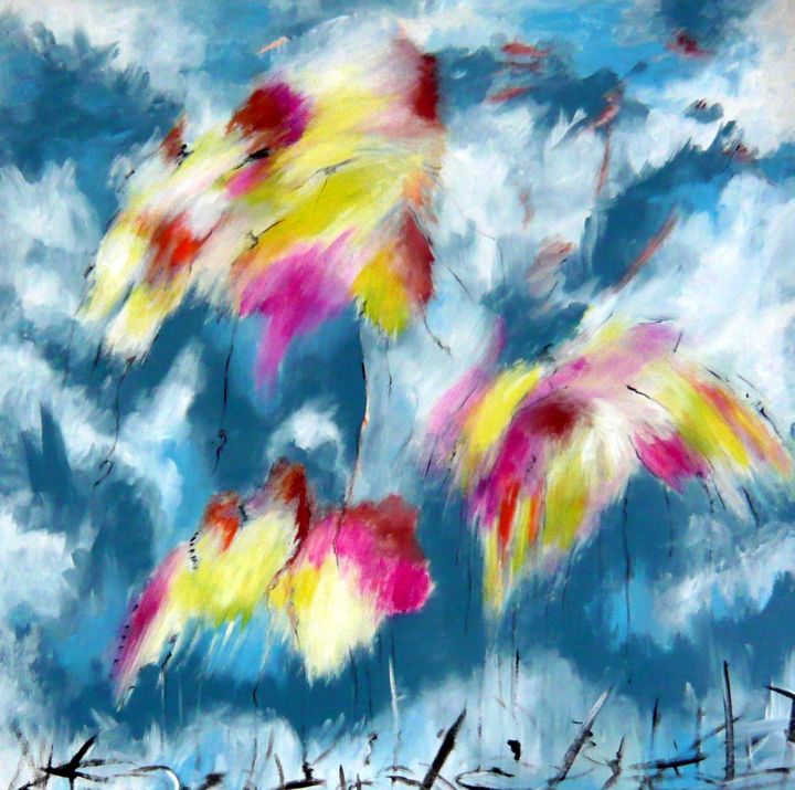 Gota de agua- 10 serie Schilderij, 47,2x47,2 in