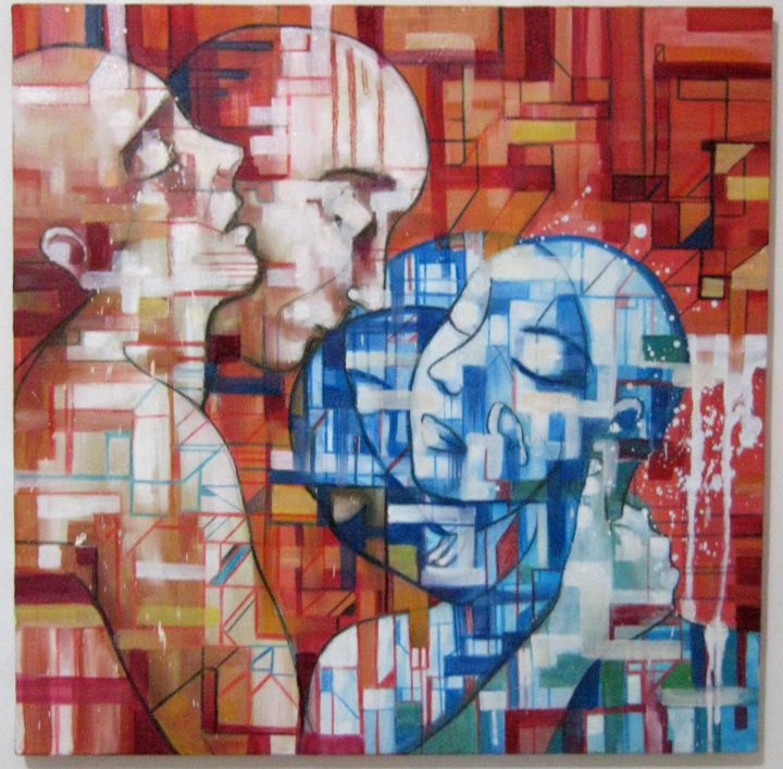 Painting titled "nocturno.jpg" by Eva Julia Velasquez, Original Artwork