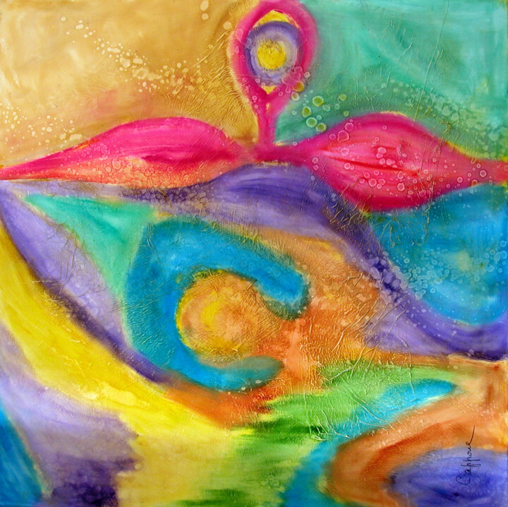 Le Poids des Ancêtres - The Weight of the Ancestors 绘画, 39.4x39.4 in