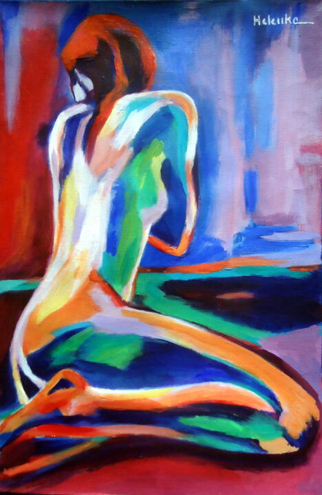 "Gleam" 绘画, 17.7x11.8 in