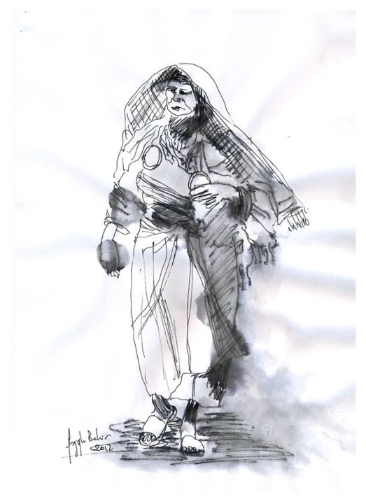 Disegno intitolato "03.jpg" da Xraq, Opera d'arte originale