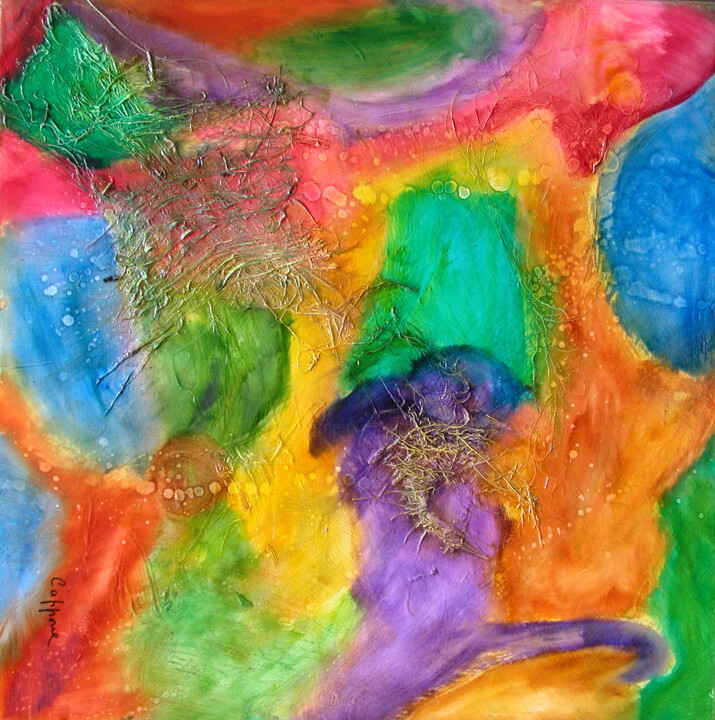 Le Chat Et La Souris - The Cat and The Mouse 绘画, 31.5x31.5 in