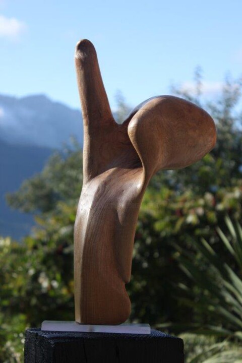 Scultura intitolato "Séparation" da Max Bernard, Opera d'arte originale, Legno