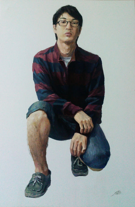 Painting titled "gouache painting pr…" by Tao Jia, Original Artwork