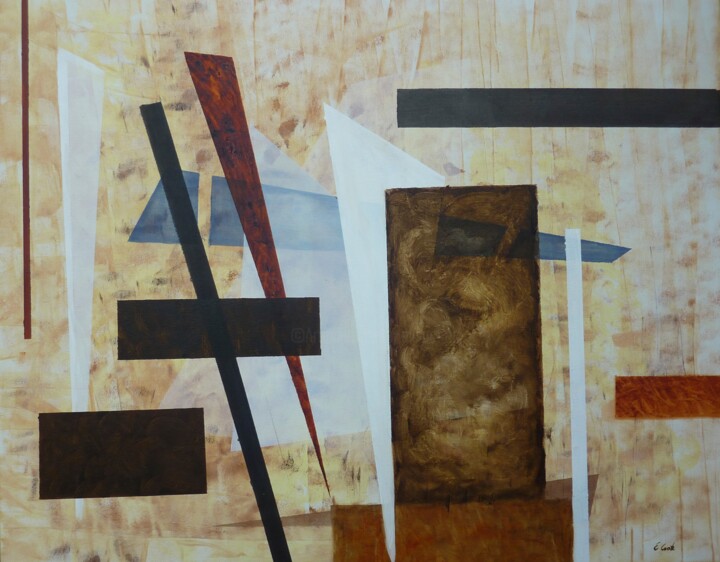 Painting titled "Du Pin à l'Acajou" by Elisa Cook Benbassat Bassat, Original Artwork, Oil