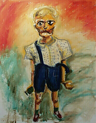"Inner Child, homage to Diane Arbus" 图画, 44x35 in
