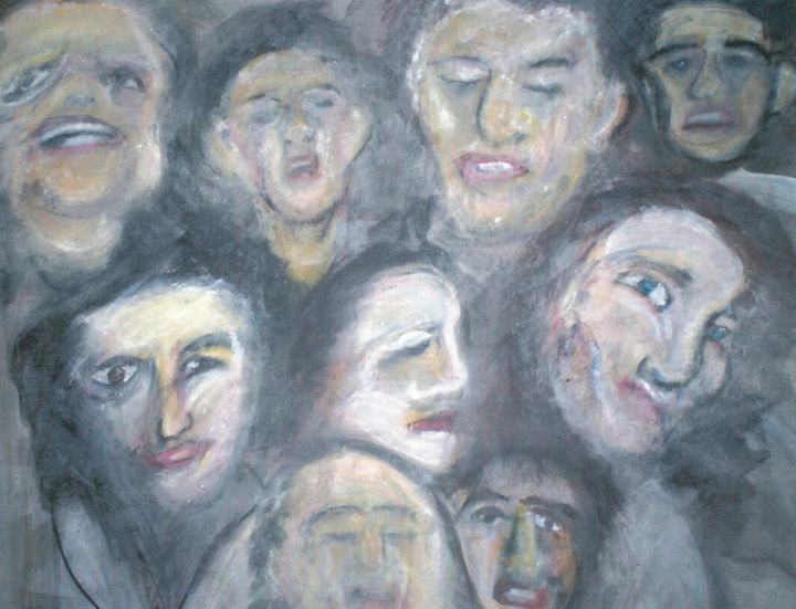 "Voices" 图画, 32x39 in