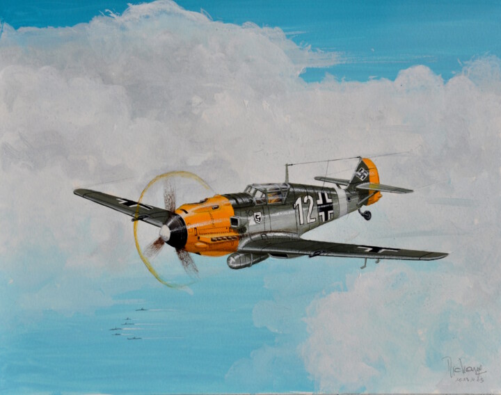 MESSERSCHMIDT 绘画, 12.6x16.9 in