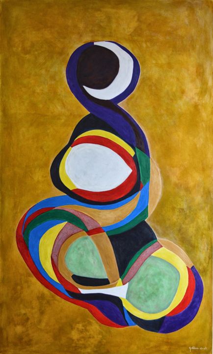 104 - FEMME ASSISE 绘画, 63.8x38.2 in