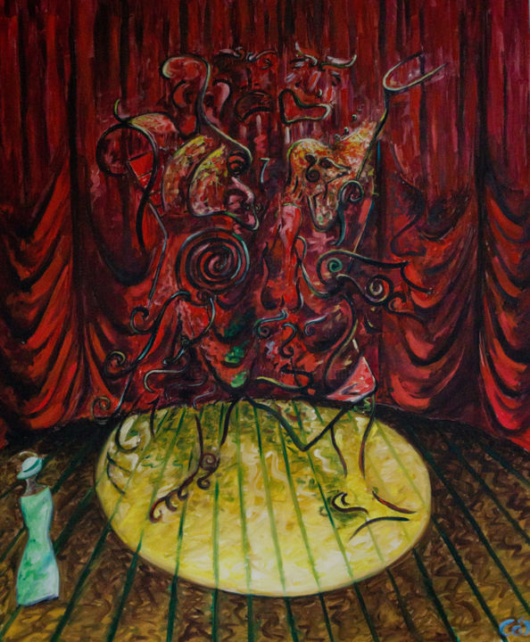 The Actor 绘画, 47.2x39.4 in