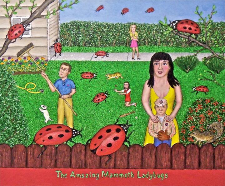 Painting titled "Amazing Mammoth Lad…" by Stephen Warde Anderson, Original Artwork, Acrylic