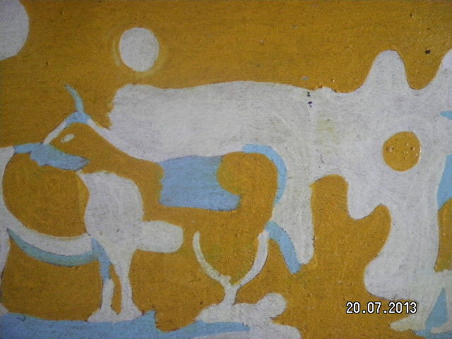 Painting titled "The Herdsman" by Victor Matthew Ablorh, Original Artwork