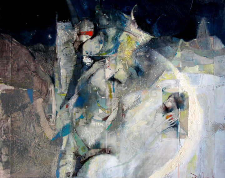 Painting titled "Chaotic Stories" by Slav Krivoshiev, Original Artwork