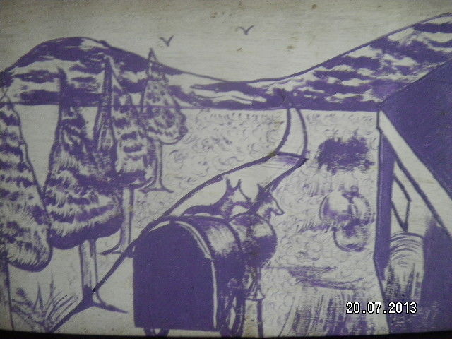 Painting titled "Ancient Country Roa…" by Victor Matthew Ablorh, Original Artwork
