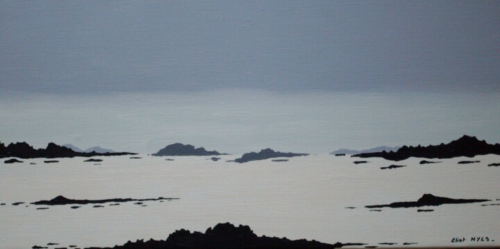 Peinture intitulée "Marée basse" par Nyls  Eliot, Œuvre d'art originale