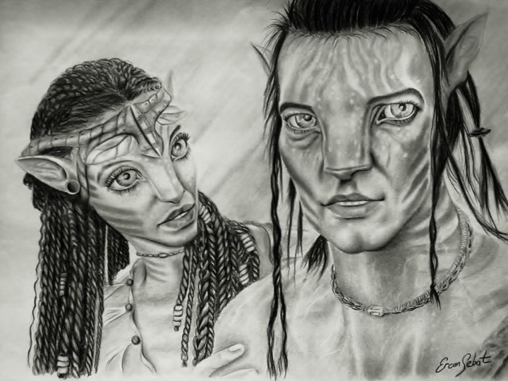 Drawing titled "avatar karakalem dr…" by Ercan Sebat, Original Artwork