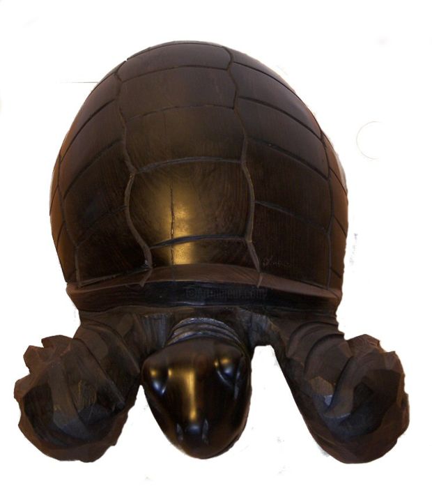 Sculptuur getiteld "La tortue" door Luc Lavroff, Origineel Kunstwerk