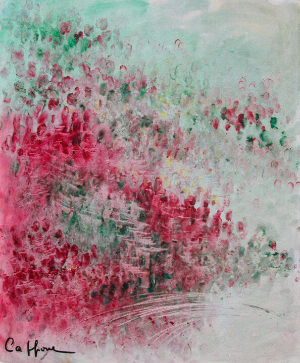 Schilderij getiteld "Les Elections - Ele…" door Cappone, Origineel Kunstwerk, Olie