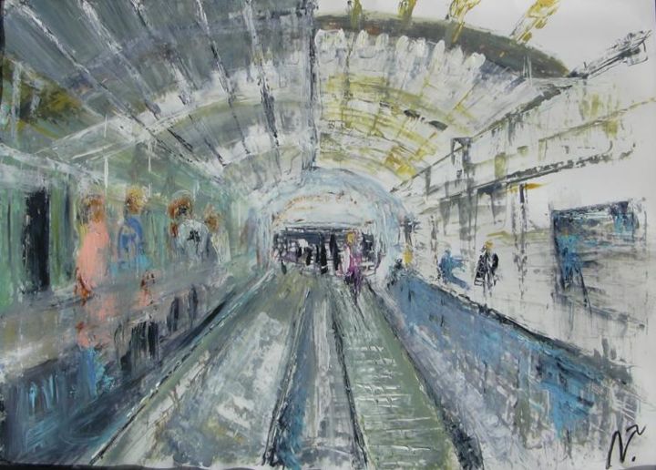 Peinture intitulée "Air" par Nathalie Torrents, Œuvre d'art originale