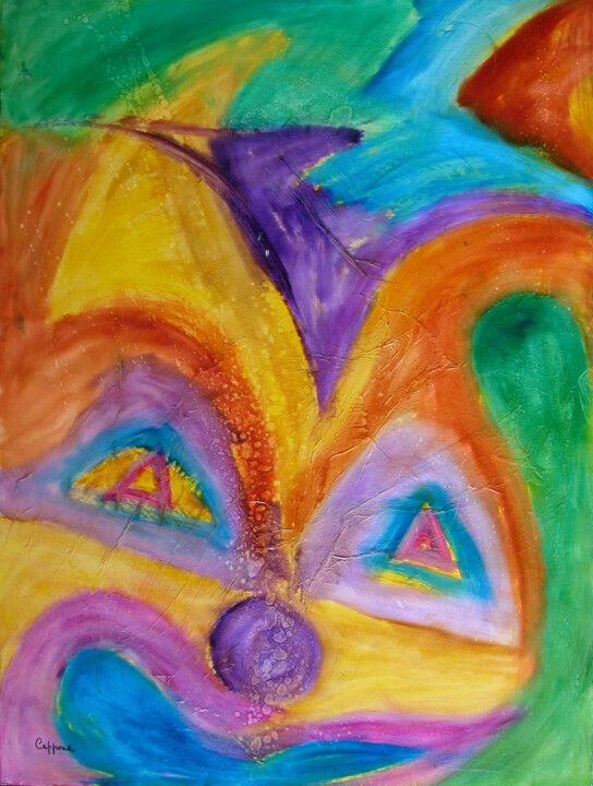 Le Visible ou L’Invisible – The Clown 绘画, 51.2x38.2 in