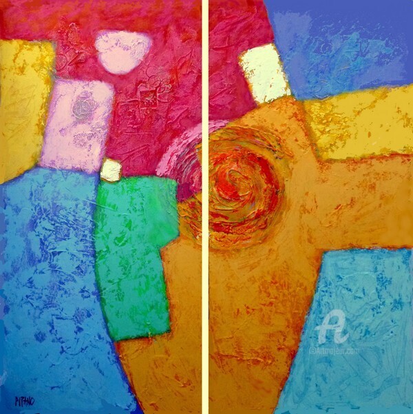 绘画,  39.4x39.4 in 