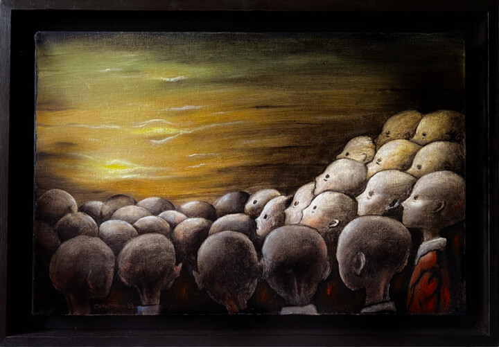 Les Innocents II 绘画, 10.6x16.1 in
