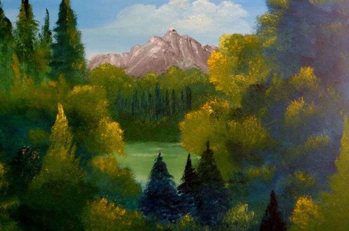 Malerei mit dem Titel "Pacific Northwest" von David Snider, Original-Kunstwerk