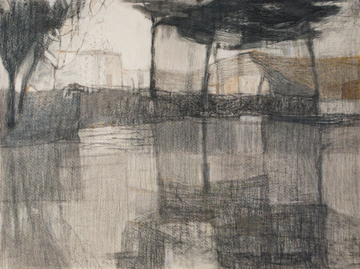 绘画 标题为“Trees and waters” 由Ella Tsyplyakova, 原创艺术品