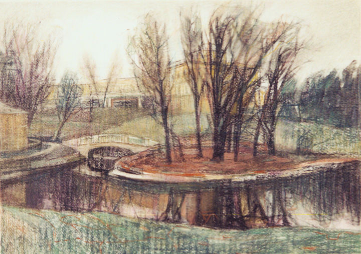 绘画 标题为“Spring in Pavlovsk…” 由Ella Tsyplyakova, 原创艺术品