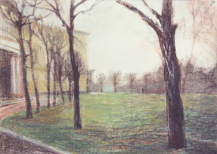 绘画 标题为“Spring in Pavlovsk…” 由Ella Tsyplyakova, 原创艺术品