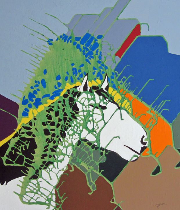 Cheval-blanc 绘画, 24x20.9 in
