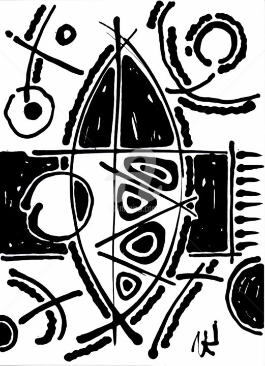 Drawing titled "Object on stargazin…" by Nikolay Krivoshein, Original Artwork, Other