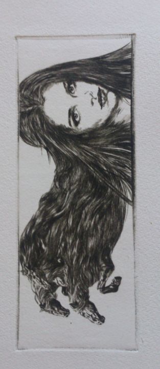 Elan hair 印花与版画, 3.2x7.9 in